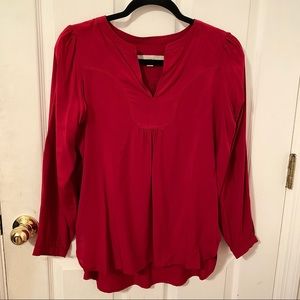 Red blouse